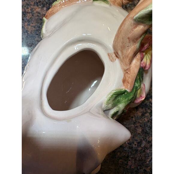 Vintage Fitz & Floyd Omnibus Teapot Sleepy Eyed Pig 1994 Hand-painted - Picture 14 of 16